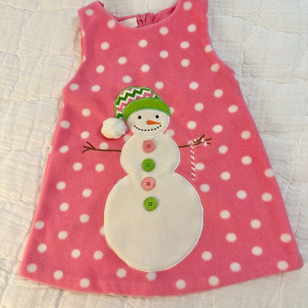 Fleece snowman jumper size 24 mo
